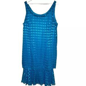 A.S.E. Collection VTG Maxi Dress 80s 18W Layer Drape Chiffon Disco Fairy Party